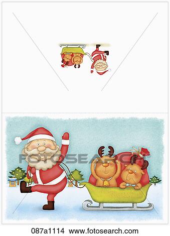 Stock Illustration - chrstmas greeting card. Fotosearch