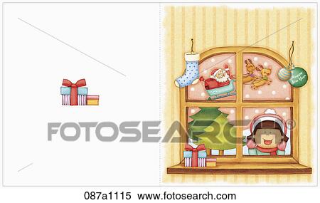 chrstmas greeting card View Large Illustration Stock Illustration - chrstmas greeting card. Fotosearch