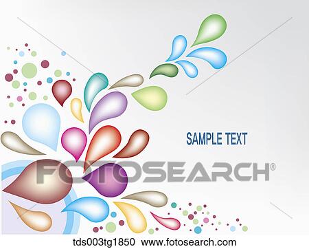 Clipart - drop shaped illustration background. Fotosearch