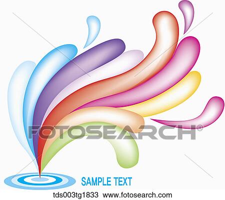 Drawing - drop shaped illustration background. Fotosearch