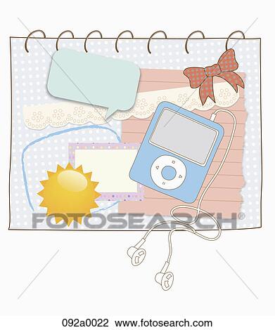 Drawing - event and notice icon. Fotosearch
