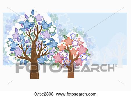 flower background in illustration View Large Illustration Stock Illustration - flower background in illustration. Fotosearch