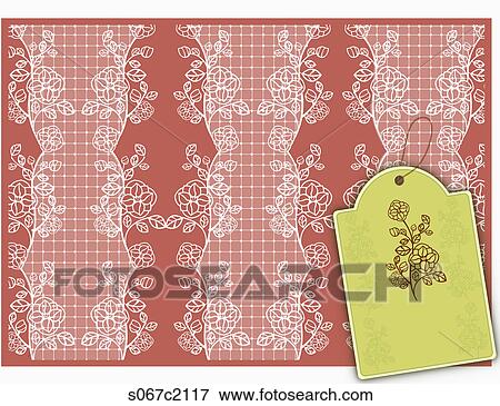 Stock Illustration - flower patterned background. Fotosearch