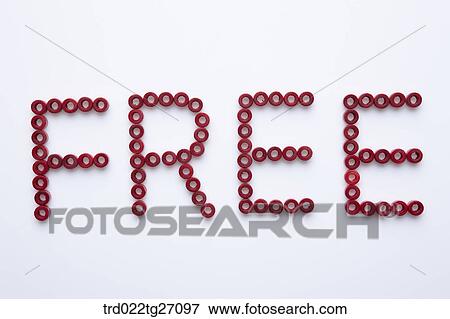 FREE words in red color View Large Illustration Stock Illustration - FREE words in red color. Fotosearch