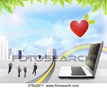 Clip Art - global business. Fotosearch