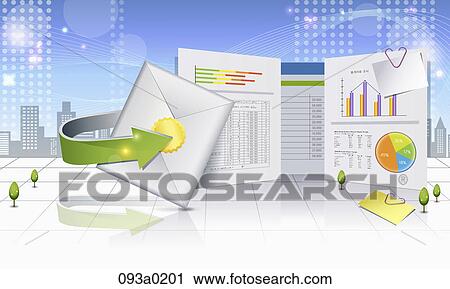 Clip Art - global business. Fotosearch