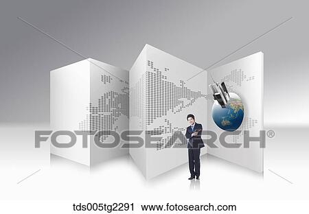 Clip Art - global business. Fotosearch