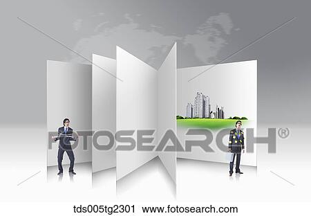 Clip Art - global business. Fotosearch
