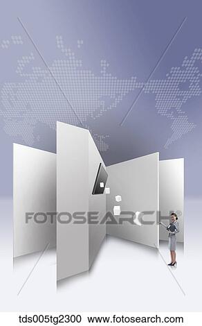 Clipart - global business. Fotosearch