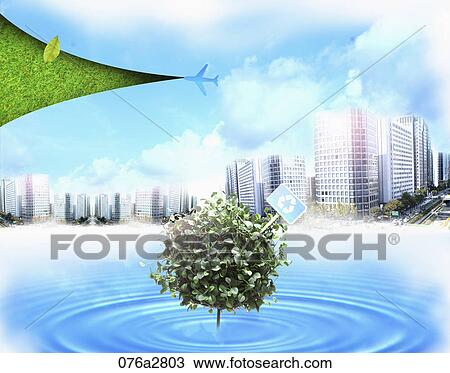 Drawing - global business. Fotosearch