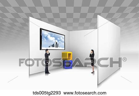 Drawing - global business. Fotosearch