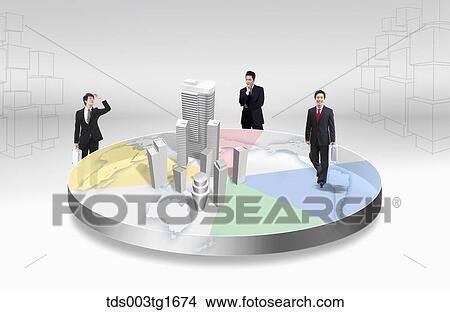Stock Illustration - global business grows. Fotosearch