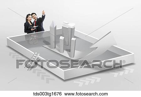 Stock Illustration - global business grows. Fotosearch