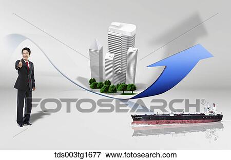 Stock Illustration - global business grows. Fotosearch
