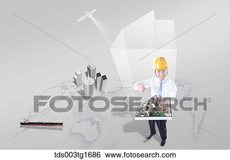 Stock Illustration - global business grows. Fotosearch
