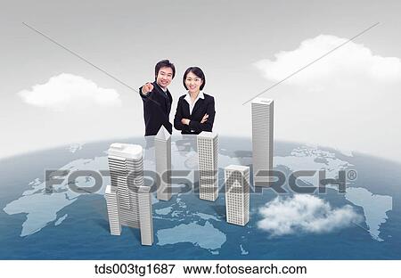 global business grows View Large Illustration Stock Illustration - global business grows. Fotosearch