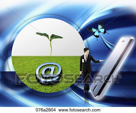 Stock Illustration - global business. Fotosearch