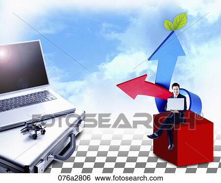 Stock Illustration - global business. Fotosearch