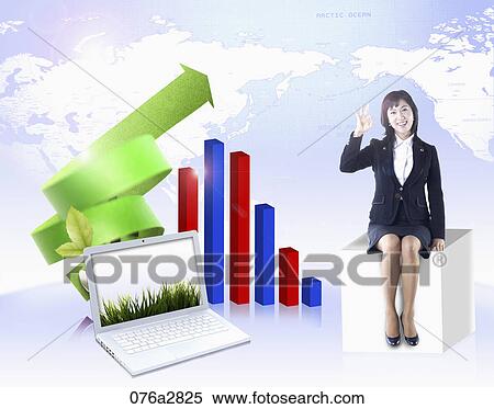 Stock Illustration - global business. Fotosearch