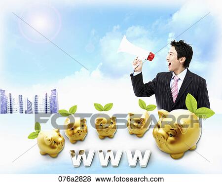 Stock Illustration - global business. Fotosearch