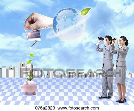 global business View Large Illustration Stock Illustration - global business. Fotosearch