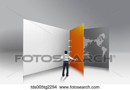 Stock Illustration - global business. Fotosearch