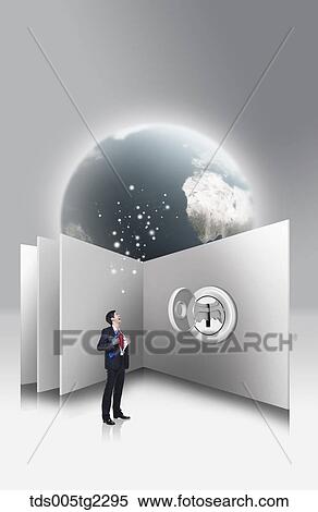 Stock Illustration - global business. Fotosearch