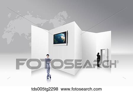 Stock Illustration - global business. Fotosearch
