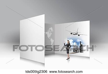 Stock Illustration - global business. Fotosearch