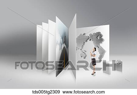 Stock Illustration - global business. Fotosearch