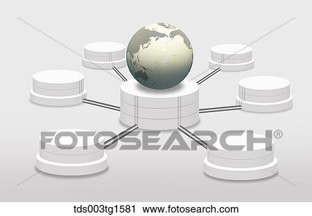 global communication View Large Illustration Clip Art - global communication. Fotosearch