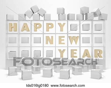 Happy new year View Large Illustration Clipart - Happy new year. Fotosearch