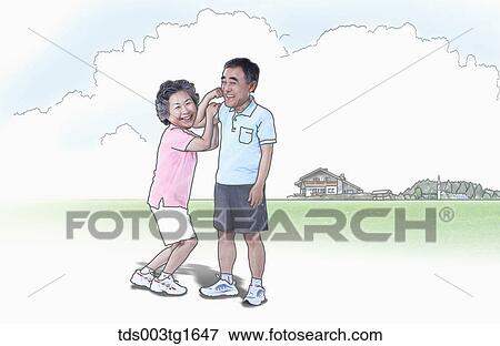 healthcare of the senior View Large Illustration Stock Illustration - healthcare of the senior. Fotosearch