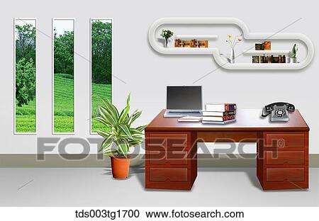 Clipart - interior illustration. Fotosearch