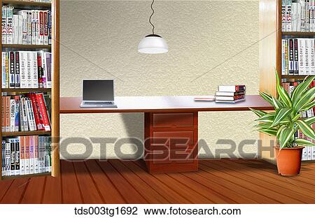 Drawing - interior illustration. Fotosearch