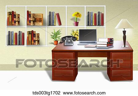 Drawing - interior illustration. Fotosearch