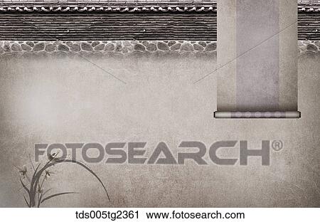 Clip Art - Korean traditional new year's day mood in illustration. Fotosearch