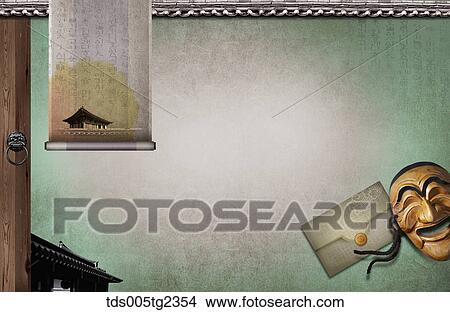 Korean traditional new year's day mood in illustration View Large Illustration Stock Illustration - Korean traditional new year's day mood in illustration. Fotosearch