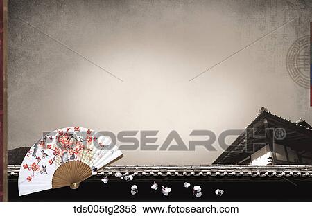 Stock Illustration - Korean traditional new year's day mood in illustration. Fotosearch