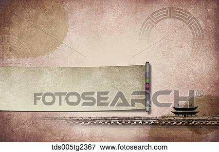 Stock Illustration - Korean traditional new year's day mood in illustration. Fotosearch