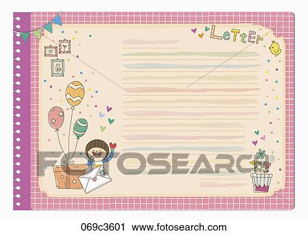 Clip Art - letter in illustration. Fotosearch