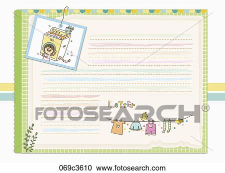 Clipart - letter in illustration. Fotosearch