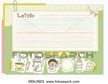 Drawing - letter in illustration. Fotosearch
