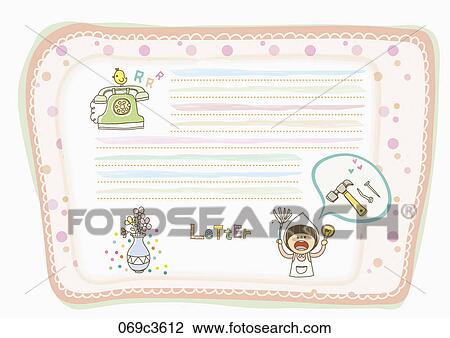 letter in illustration View Large Illustration Drawing - letter in illustration. Fotosearch