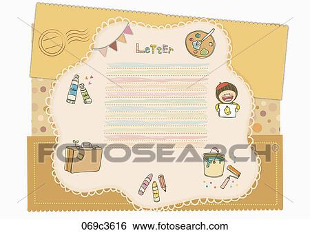letter in illustration View Large Illustration Stock Illustration - letter in illustration. Fotosearch