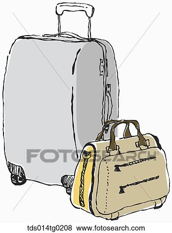Stock Illustration - luggage in illustration. Fotosearch