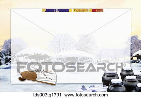 Clip Art - lunar new year's day greetings. Fotosearch
