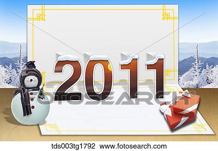 Drawing - lunar new year's day greetings. Fotosearch