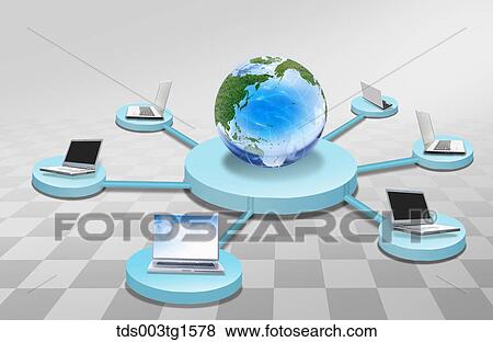 mobile communication around the world View Large Illustration Stock Illustration - mobile communication around the world. Fotosearch