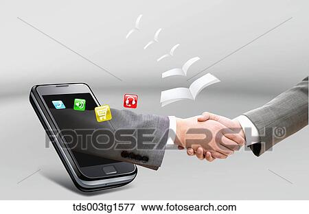 Stock Illustration - mobile communication. Fotosearch